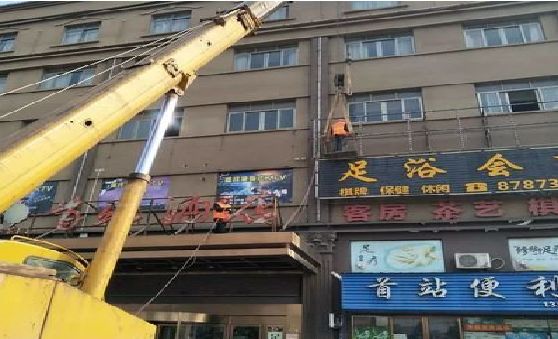 万州安装较高的门店招牌有什么好的方法？